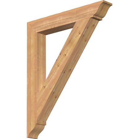 Ekena Millwork Traditional Traditional Smooth Bracket, Western Red Cedar, 5 1/2"W x 40"D x 48"H BKT06X40X48TRA01SWR